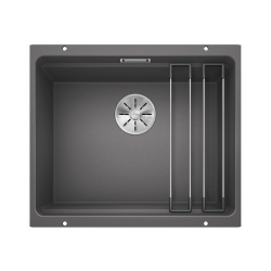 BLANCO ETAGON 500-U Silgranit szarość skały, InFino, szyny