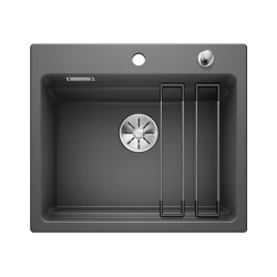 BLANCO ETAGON 6 Ceramika PuraPlus bazaltowy, korek auto., InFino, szyny