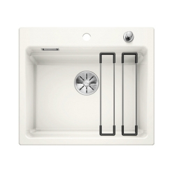 BLANCO ETAGON 6 Ceramika PuraPlus biały połysk, korek auto., InFino, szyny