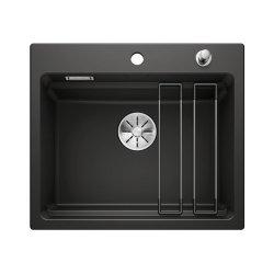BLANCO ETAGON 6 Ceramika PuraPlus czarny, korek auto., InFino, szyny