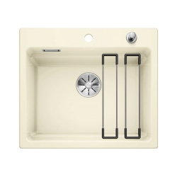 BLANCO ETAGON 6 Ceramika PuraPlus magnolia połysk, korek auto., InFino, szyny