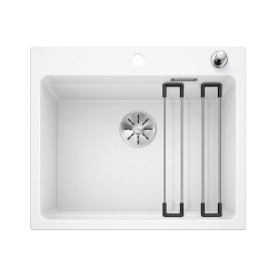 BLANCO ETAGON 6 Silgranit biały, korek auto., InFino, szyny