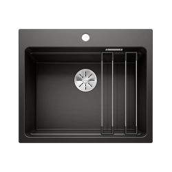 BLANCO ETAGON 6 Silgranit czarny InFino, szyny