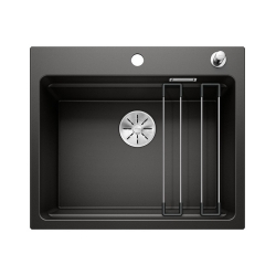 BLANCO ETAGON 6 Silgranit czarny,  korek auto., InFino, szyny