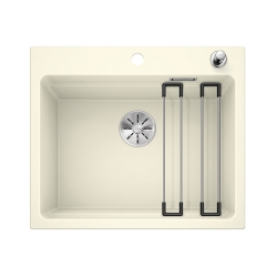 BLANCO ETAGON 6 Silgranit PuraDur Jaśmin, korek auto., InFino, szyny