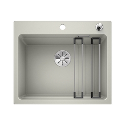 BLANCO ETAGON 6 Silgranit PuraDur Perłowoszary, korek auto., InFino, szyny