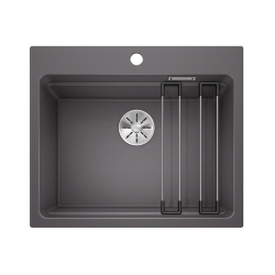 BLANCO ETAGON 6 Silgranit szarość skały, InFino, szyny