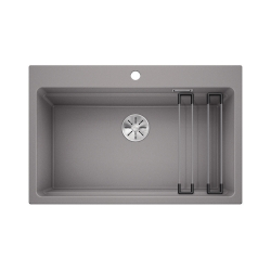 BLANCO ETAGON 8 Silgranit alumetalik, InFino, szyny