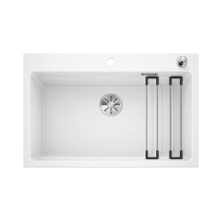 BLANCO ETAGON 8 Silgranit biały, korek auto., InFino, szyny