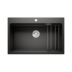 BLANCO ETAGON 8 Silgranit czarny, InFino, szyny