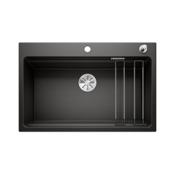 BLANCO ETAGON 8 Silgranit czarny, korek auto., InFino, szyny