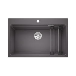 BLANCO ETAGON 8 Silgranit szarość skały, InFino, szyny