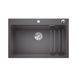 BLANCO ETAGON 8 Silgranit szarość skały, korek auto., InFino, szyny