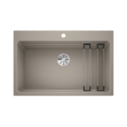 BLANCO ETAGON 8 Silgranit tartufo, InFino, szyny