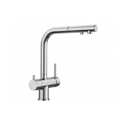 BLANCO FONTAS-S II powłoka PVD Steel z wyciąganą wylewką