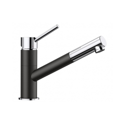 BLANCO KANO-S Silgranit-Look czarny/chrom