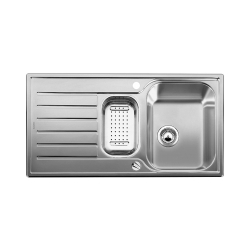 BLANCO LANTOS 6 S Stal dekor odwracalny, korek auto., odsączarka stalowa