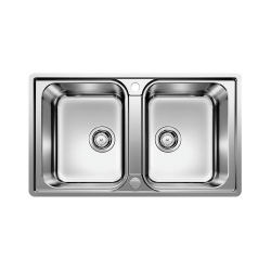 BLANCO LEMIS 8-IF Stal szczotkowana, odwracalny, korek auto.