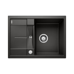 BLANCO METRA 45 S Compact Silgranit czarny odwracalny, korek auto.