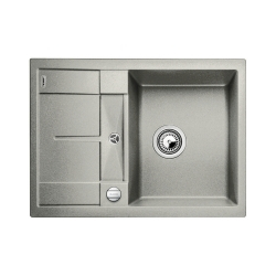 BLANCO METRA 45 S Compact Silgranit PuraDur Perłowoszary odwracalny, korek auto.