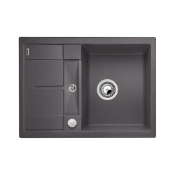 BLANCO METRA 45 S Compact Silgranit szarość skały odwracalny, korek auto.