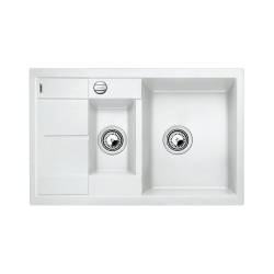 BLANCO METRA 6 S Compact Silgranit biały odwracalny, korek auto.