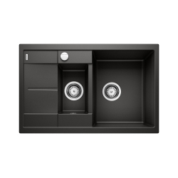 BLANCO METRA 6 S Compact Silgranit czarny odwracalny, korek auto.