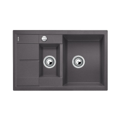 BLANCO METRA 6 S Compact Silgranit szarość skały odwracalny, korek auto.