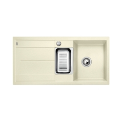 BLANCO METRA 6 S-F Silgranit jaśmin odwracalny, korek auto., odsączarka stalowa