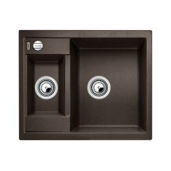 BLANCO METRA 6 Silgranit kawowy odwracalny, korek auto.