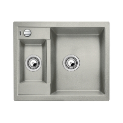 BLANCO METRA 6 Silgranit PuraDur Perłowoszary odwracalny, korek auto.