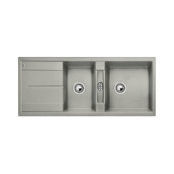 BLANCO METRA 8 S Silgranit PuraDur Perłowoszary odwracalny