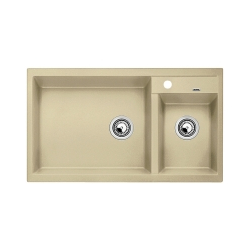 BLANCO METRA 9 Silgranit PuraDur Szampan lewa