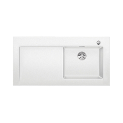 BLANCO MODEX-M 60 Silgranit PuraDur Biały prawa, korek auto., InFino, deska jesionowa