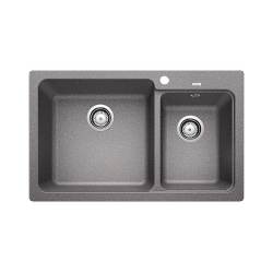 BLANCO NAYA 8 Silgranit alumetalik lewa