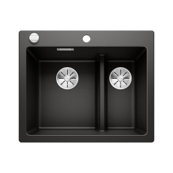 BLANCO PLEON 6 Split Silgranit czarny, lewa, korek auto., InFino