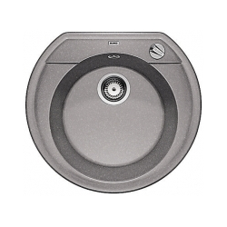 BLANCO RONDOVAL 45 Silgranit PuraDur Alumetalik, korek auto.