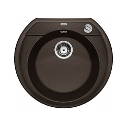 BLANCO RONDOVAL 45 Silgranit PuraDur Kawowy, korek auto.