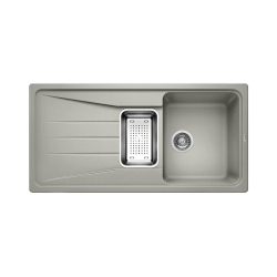 BLANCO SONA 6 S Silgranit PuraDur Perłowoszary odwracalny, odsączarka stalowa