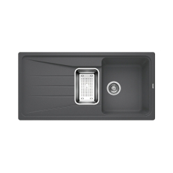 BLANCO SONA 6 S Silgranit szarość skały odwracalny, odsączarka stalowa