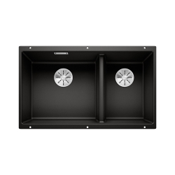 BLANCO SUBLINE 430/270-U Silgranit czarny, lewa, InFino