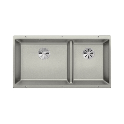 BLANCO SUBLINE 480/320-U Silgranit PuraDur Perłowoszary lewa, InFino