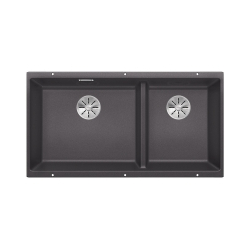 BLANCO SUBLINE 480/320-U Silgranit szarość skały lewa, InFino