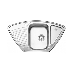 BLANCO TIPO 9 E Stal matowa narożny