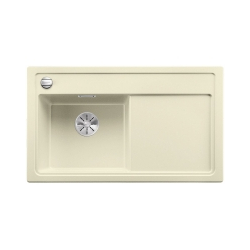 BLANCO ZENAR 45 S-F Silgranit PuraDur Jaśmin lewa, korek auto., InFino, deska szkło czarne