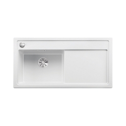 BLANCO ZENAR XL 6 S-F Silgranit PuraDur Biały lewa, korek auto., InFino, deska jesionowa