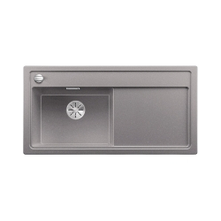 BLANCO ZENAR XL 6 S Silgranit alumetalik lewa, korek auto., InFino, deska jesionowa