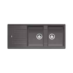 BLANCO ZIA 8 S Silgranit PuraDur Szarość skały odwracalny