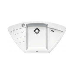 BLANCO ZIA 9 E Silgranit biały narożny, korek auto.