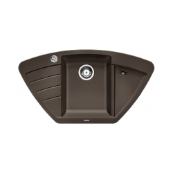 BLANCO ZIA 9 E Silgranit kawowy narożny, korek auto.